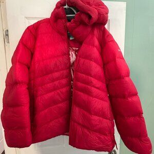 Columbia Autumn Park Red Hooded Down Puffer Jacket Size 2X